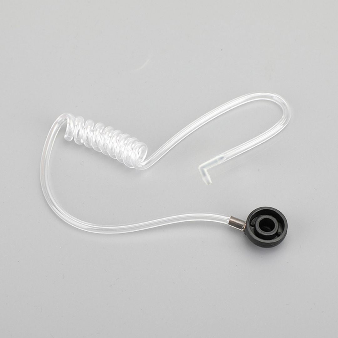 Acoustic Curly Tube for Radio Earpieces