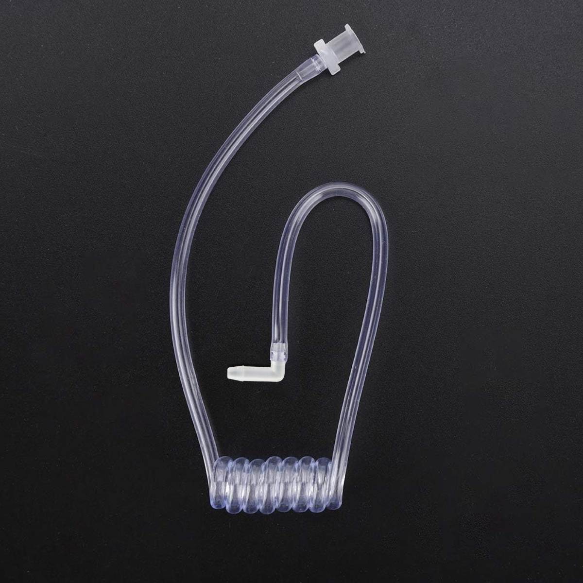Acoustic Curly Tube for Radio Earpieces